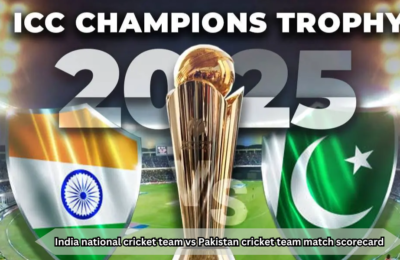 India national cricket team vs Pakistan cricket team match scorecard 5th Match ICC Champions Trophy 2025